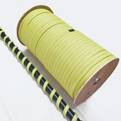 Factory sales high strength Braided Kevlar aramid cord rope round, square, flat shapes rope